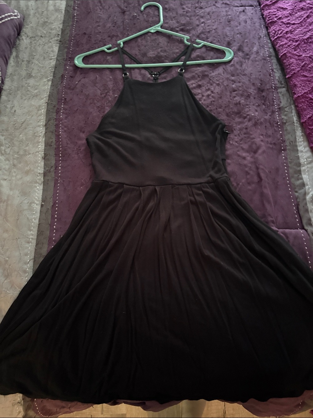 Forever 21 Black Strappy Mini Dress
